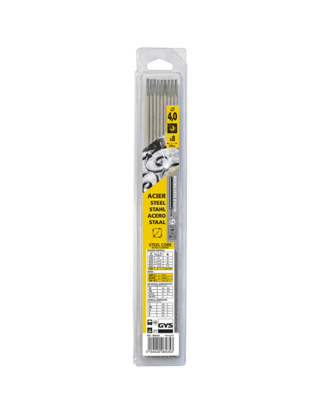 8 electrodes acier ø4 blister