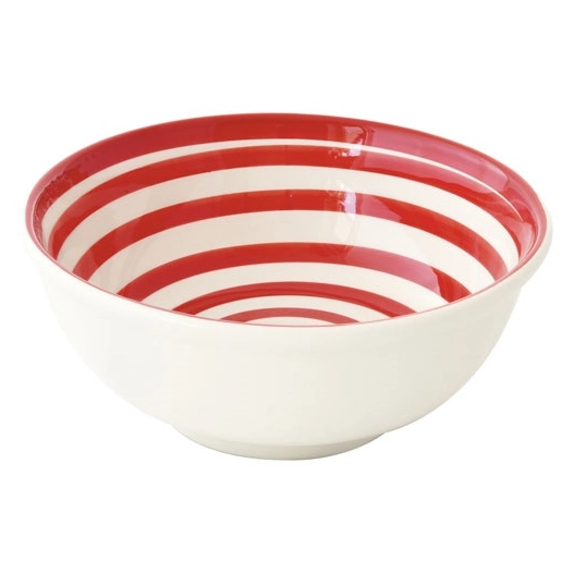 saladier en ceramique ã˜ 27 cm color mix red - pozzi milano spa