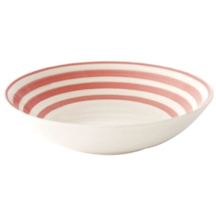 6 assiette a soupe en ceramique 㘠22 cm color mix pink - pozzi milano spa