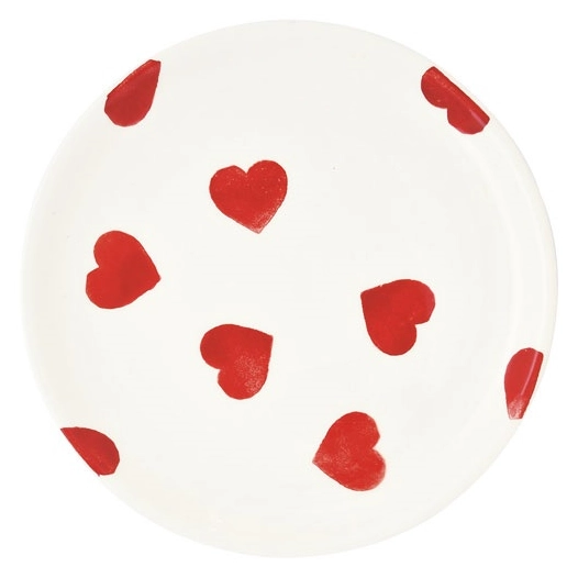 6 assiette dessert en ceramique ã˜ 20,5 cm color mix red - pozzi milano spa