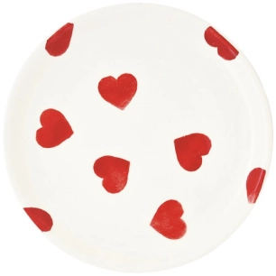 6 assiette dessert en ceramique 㘠20,5 cm color mix red - pozzi milano spa