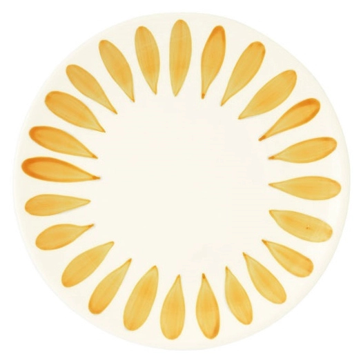 6 assiette dessert en ceramique ã˜ 20,5 cm color mix yellow - pozzi milano spa