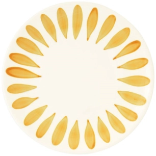 6 assiette dessert en ceramique 㘠20,5 cm color mix yellow - pozzi milano spa