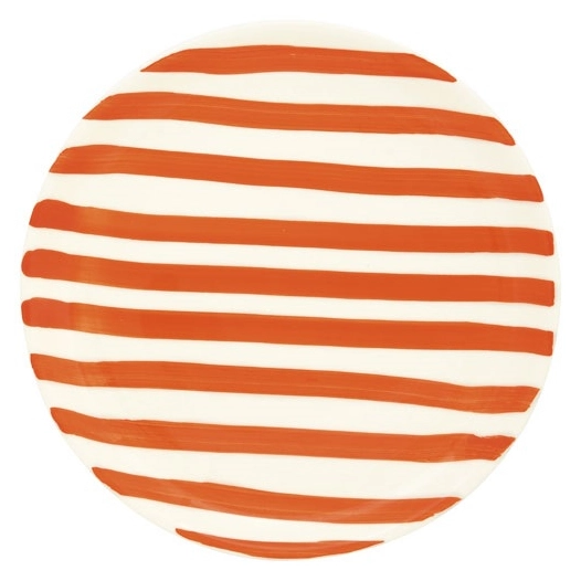 6 assiette dessert en ceramique ã˜ 20,5 cm color mix orange - pozzi milano spa