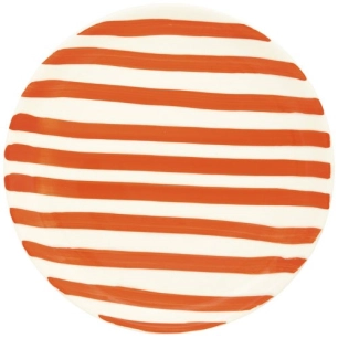 6 assiette dessert en ceramique 㘠20,5 cm color mix orange - pozzi milano spa
