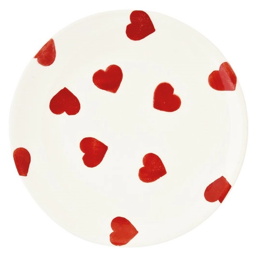 6 assiette plate en ceramique ã˜ 27 cm color mix red - pozzi milano spa