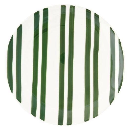 6 assiette plate en ceramique ã˜ 27 cm color mix green - pozzi milano spa