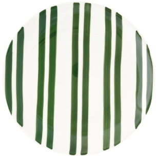 6 assiette plate en ceramique ã˜ 27 cm color mix green - pozzi milano spa