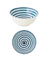 saladier en ceramique 㘠27 cm color mix blue - pozzi milano spa