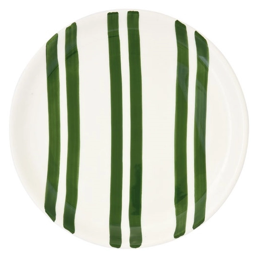 6 assiette dessert en ceramique ã˜ 20,5 cm color mix green - pozzi milano spa