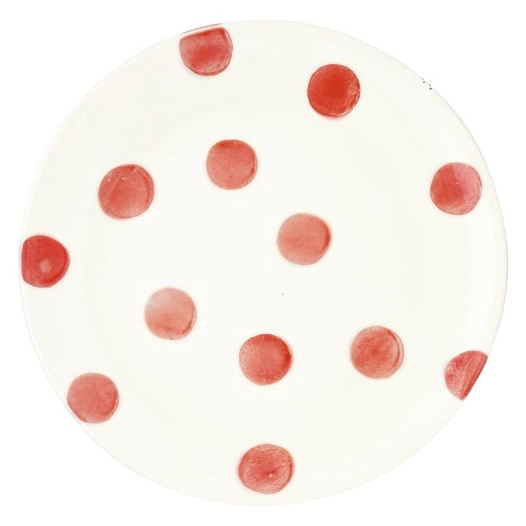6 assiette plate en ceramique ã˜ 27 cm color mix pink - pozzi milano spa