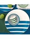 6 assiette plate en ceramique ã˜ 27 cm color mix blue - pozzi milano spa