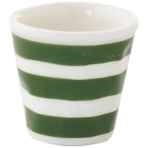 bouchon de tasse ã  cafã© en cã©ramique peint ã  la main. 60 ml color mix green - pozzi milano spa