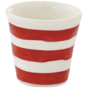 bouchon de tasse ã  cafã© en cã©ramique peint ã  la main. 60 ml color mix red - pozzi milano spa