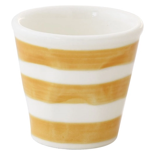 bouchon de tasse ã  cafã© en cã©ramique peint ã  la main. 60 ml color mix yellow - pozzi milano spa