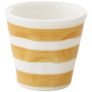 bouchon de tasse ã  cafã© en cã©ramique peint ã  la main. 60 ml color mix yellow - pozzi milano spa