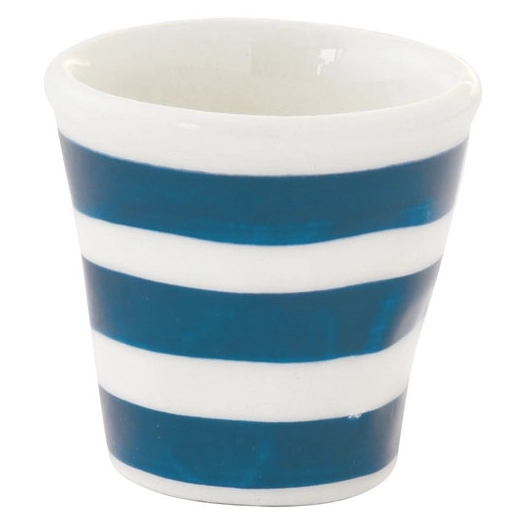 bouchon de tasse ã  cafã© en cã©ramique peint ã  la main. 60 ml color mix blue - pozzi milano spa