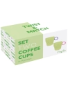 set 2 tasses ã€ cafã‰ en porc.90ml en c.b. twist & match green - pozzi milano spa