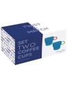 set 2 tasses ã€ cafã‰ en porc.90ml en c.b. twist & match blue - pozzi milano spa
