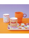 set 2 tasses en porc.30cl en c.b. twist & match orange - pozzi milano spa