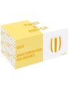 set 2 verres a' eau 500 ml en boite twist & match yellow - pozzi milano spa