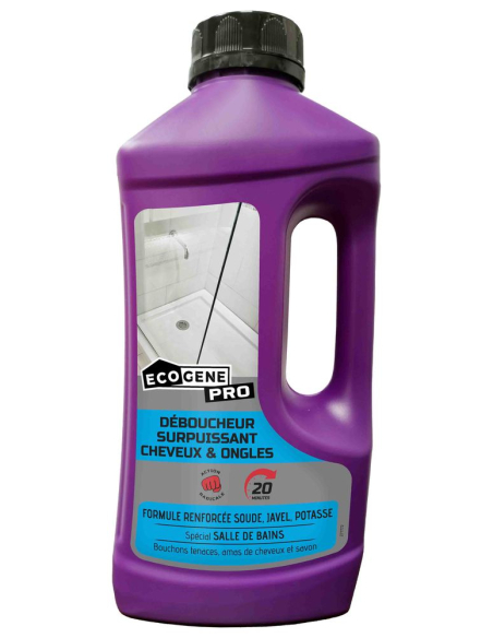 Déboucheur Salle de Bain Écogène Action Rapide Cheveux et Savon - Ecogène