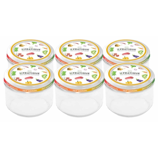 bocaux le pratique 200 ml ø82 mm pack de 6 - le pratique