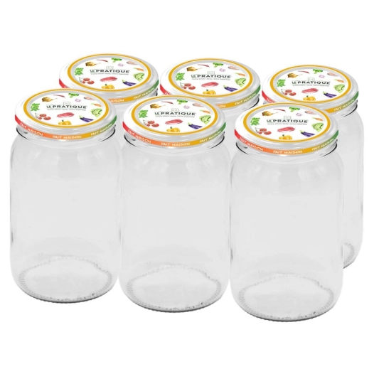 bocaux le pratique 1.5l ø110 mm pack de 6 - le pratique
