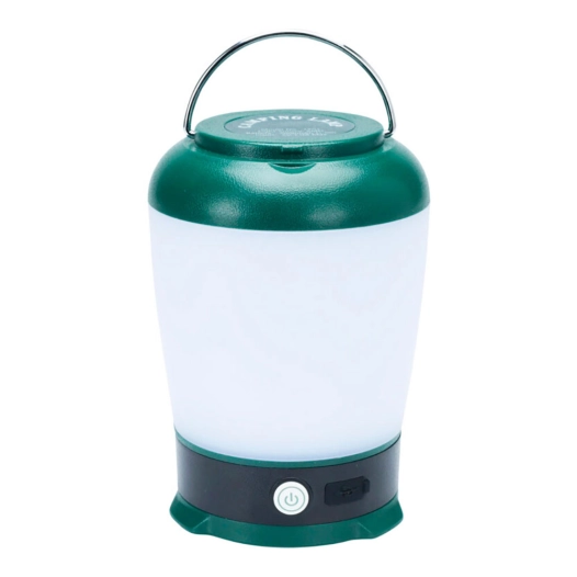 lanterne de camping led, rechargeable, 3 modes, verte, 13 x 9 x 9 cm