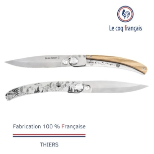 couteau de poche le coq original - chemin de saint-jacques - ol - french touch arts ld
