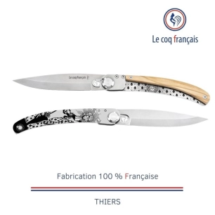 couteau de poche le coq original - louis xiv - olivier - french touch arts ld