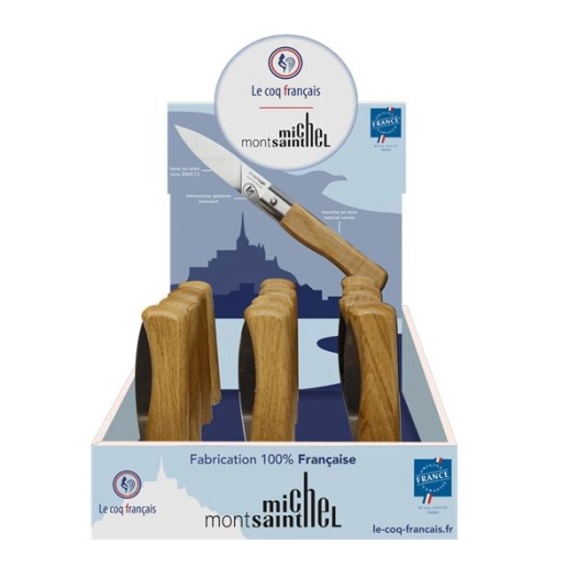 'prã©sentoir + 12 couteaux le coq virole ''mont saint michel''' - french touch arts ld