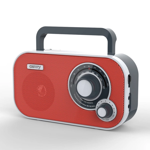 radio am/fm rouge cr 1140, 21 x 5,6 x 12 cm