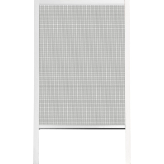 chassis moustiquaire pvc/alu luance 130x160cm blanc toile noire - luance
