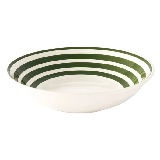 6 assiette a soupe en ceramique diamêtre 22 cm color mix green - pozzi milano spa