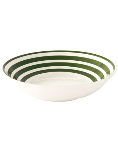 assiette a soupe en ceramique ã˜ 22 cm color mix green - pozzi milano spa