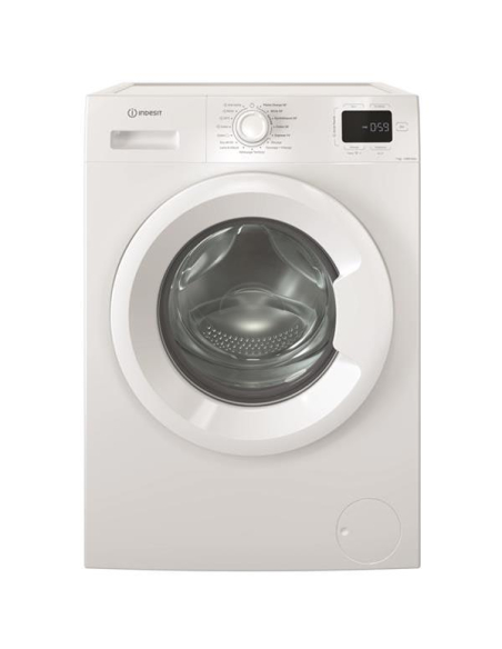 indesit mal posable, front, my time, blanc, 7kg, 1400trs, classe énergie a, dig * - indesit