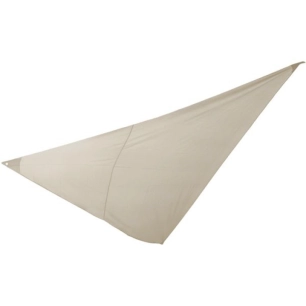 Voile d'ombrage Dim. 3 x 3 x 3 m - triangulaire - Coloris beige - KB8