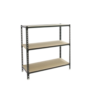 Etagère légère sans vis MADERCLICK PLUS 3/400 1000 ANTRACITE/BOIS ANTRACITE/BOIS 1000x1000x400 - SIMONRACK