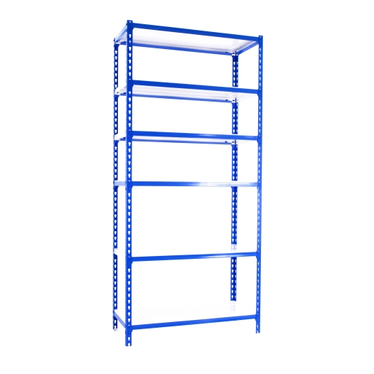 Etagère légère sans vis SIMONCLICK 6/300 BLEU/BLANC BLEU/BLANC 2500x900x300 - SIMONRACK