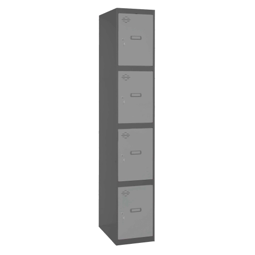 Casier-Armoire SIMONLOCKER PROF.DISM.4 PORTE 1/4 400 IN AN/GR ANTRACITE/GRIS 1800x400x500 - SIMONRACK