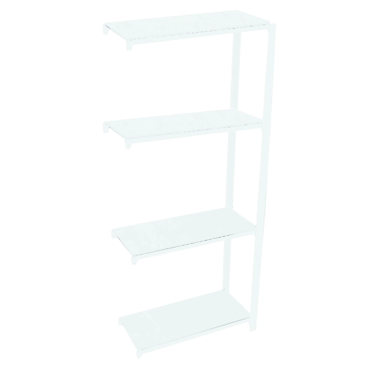 Etagère légère sans vis OFFICLICK 4/300 METAL A.M. BLANC/BLANC BLANC 1500x900x300 - SIMONRACK