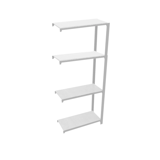 Etagère légère sans vis OFFICLICK 4/300 METAL A.M. GRIS/BLANC GRIS/BLANC 1500x900x300 - SIMONRACK