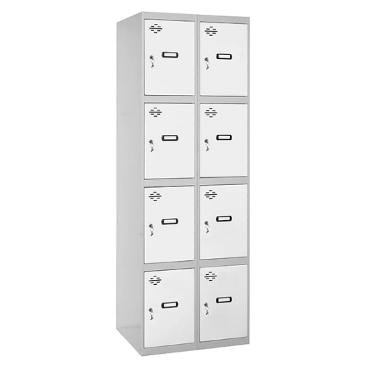 Casier-Armoire SIMONLOCKER DESM. 4 PORTES 2/8 300 (600) GR/BL GRIS/BLANC 1800x600x500 - SIMONRACK