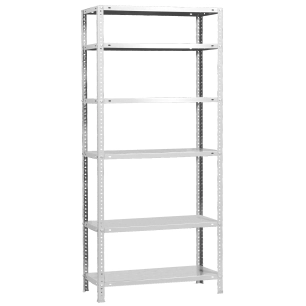 Etagère légère avec vis COMFORT MINI 6/400 BLANC BLANC 2000x800x400 - SIMONRACK