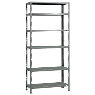 Etagère légère avec vis ADVANTAGE 6/300 GRIS GRIS 2000x900x300 - SIMONRACK