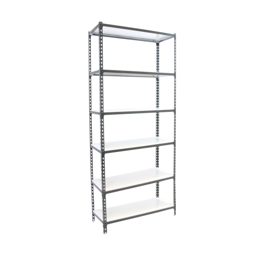 Etagère légère sans vis SIMONCLICK SUPERPLUS 6/300 ANTRACITE/BLANC ANTRACITE/BLANC 2500x1100x300 - SIMONRACK