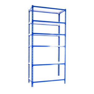 Etagère légère sans vis SIMONCLICK 6/500 BLEU/BLANC BLEU/BLANC 2500x900x500 - SIMONRACK