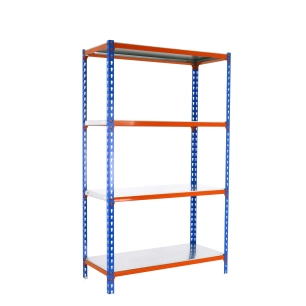 Etagère légère sans vis SIMONCLICK 4/300 1500 BLEU/ORANG/GALVA BLEU/ORANGE/GALVA 1500x900x300 - SIMONRACK