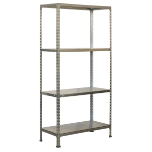 Etagère légère sans vis ECOCLICK MINI 4/400 1600 GALVA GALVANISÉ 1600x800x400 - SIMONRACK